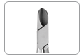 Zange gewoelbt Edelst.satin-Kobalt 11,5cm/15mm //CF625 #