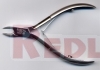 Hautzange Edelstahl 10cm, 7mm Schneide"Original-REDL-professional line"//11-080687
